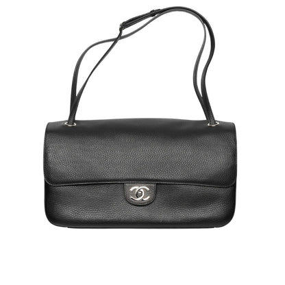 Maxi Flap Bag Grained Leather Black 31cm AS6231 B24008 94305 22 New Collection Bag Flap Bag