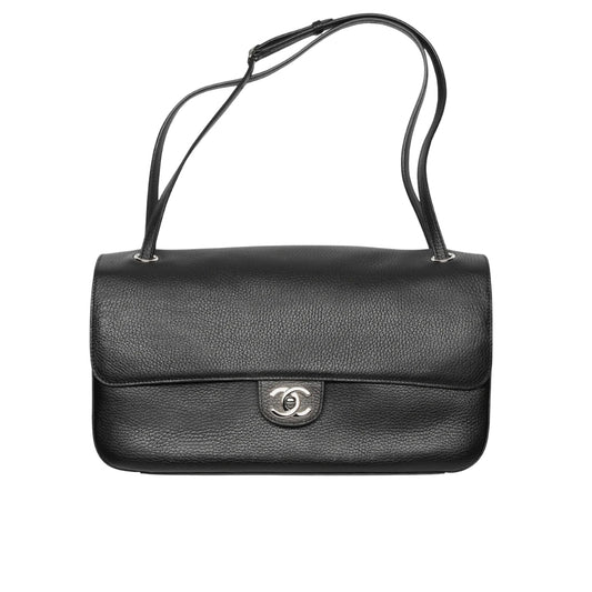 Maxi Flap Bag Grained Leather Black 31cm AS6231 B24008 94305 22 New Collection Bag Flap Bag
