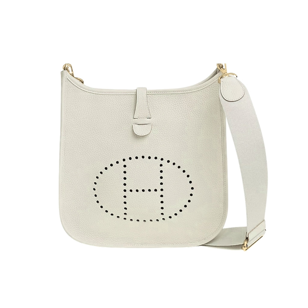 Evelyne 25 Clemence Shoulder Bag White 25Cm Evelyne Bag