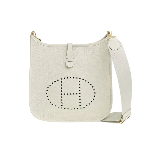 Evelyne 25 Clemence Shoulder Bag White 25Cm Evelyne Bag
