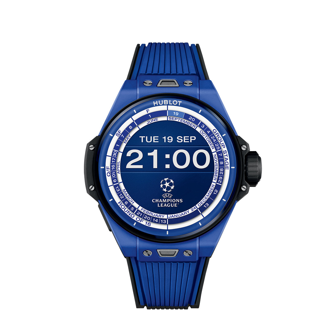 Luxury Watch Big Bang E GEN3 UEFA CHAMPIONS LEAGUE, Blue Ceramic, 44mm watch