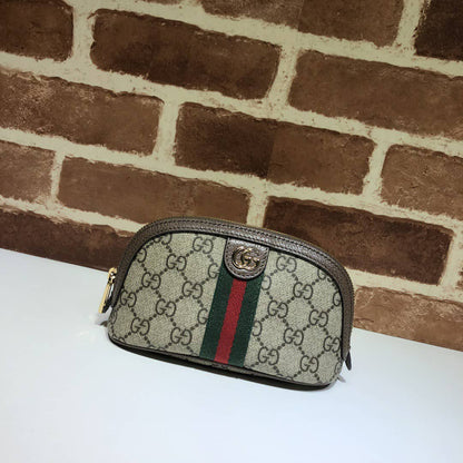 Ophidia GG Supreme Canvas Cosmetic Pouch Brown 17Cm OPHIDIA Bag