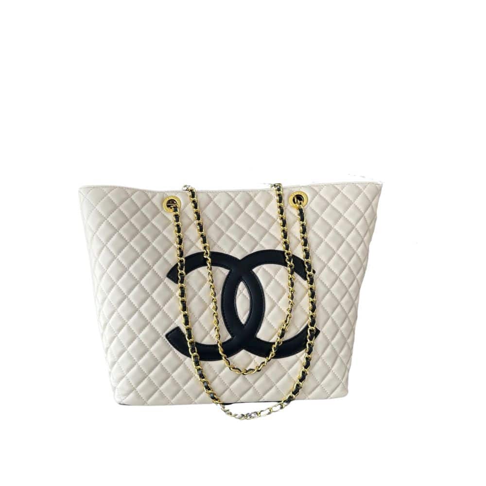 Shopping Smooth Leather Tote Bag White 32cm 22 New Collection Bag Shopping Bag