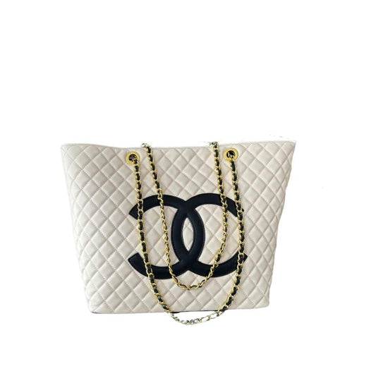 Shopping Smooth Leather Tote Bag White 32cm 22 New Collection Bag Shopping Bag