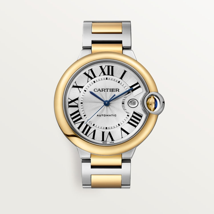 Unworn wrist watch Ballon Bleu, Stainless Steel and 18k Yellow Gold, 42mm, Ref# W2BB0039, box and papers watch