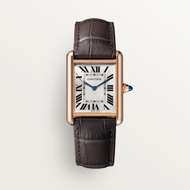 Unworn, wrist watch Tank Louis wrist watch, 18k Rose Gold, 33.7mm x 25.5mm, Ref# WGTA0011, box and papers watch