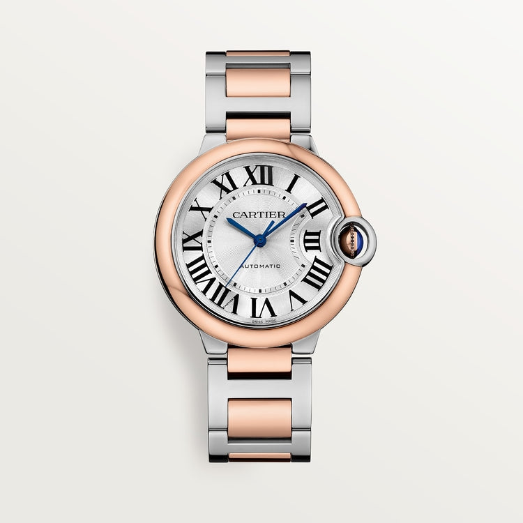 Unworn wrist watch Ballon Bleu, Stainless Steel and 18k Rose Gold, 36mm, Ladies, Ref# W2BB0033, box and papers watch