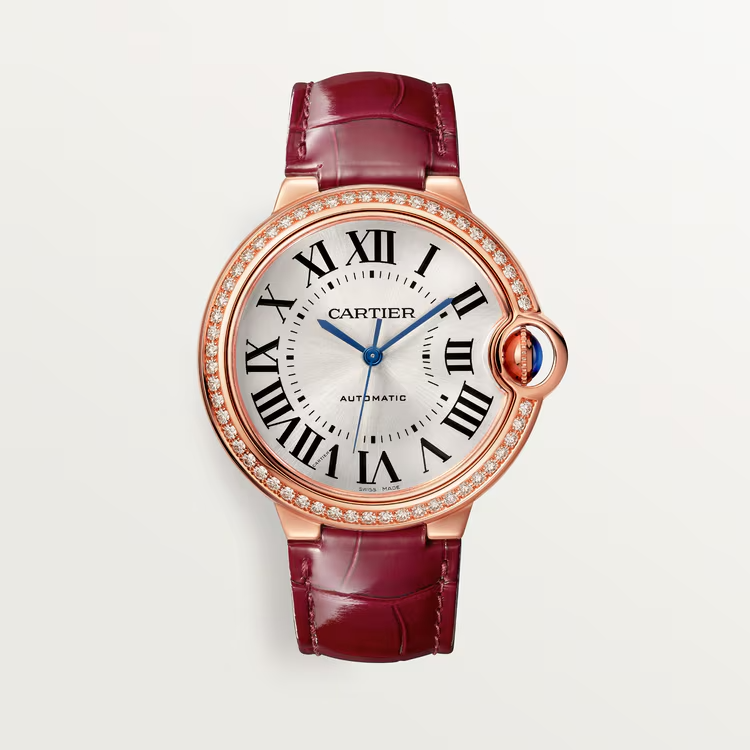 Unworn wrist watch Ballon Bleu de wrist watch, 18k Rose Gold with Diamond-set, 36mm, Ref# WJBB0034, box and papers watch