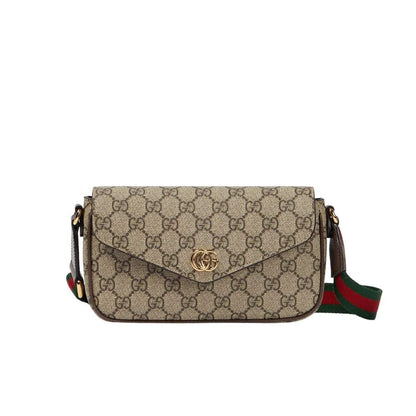 Ophidia Mini GG Supreme Canvas Shoulder Bag Beige Ebony 22Cm OPHIDIA Bag