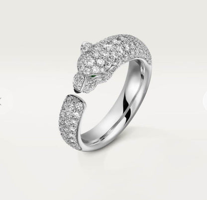 18K Celestial Panth̬re De Diamond Ring
