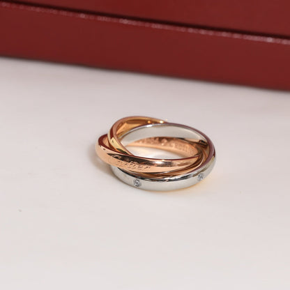 18K Celestial Trinity Five Diamonds Ring