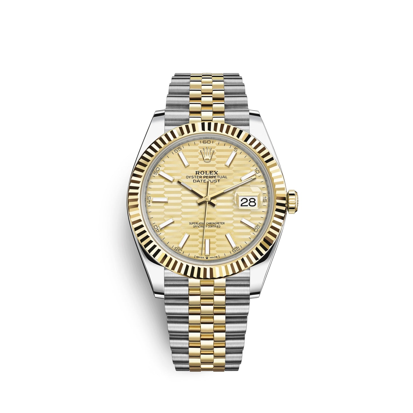 wrist watch Datejust 41mm, Oystersteel and 18k Yellow Gold, Ref# 126333-0022 watch