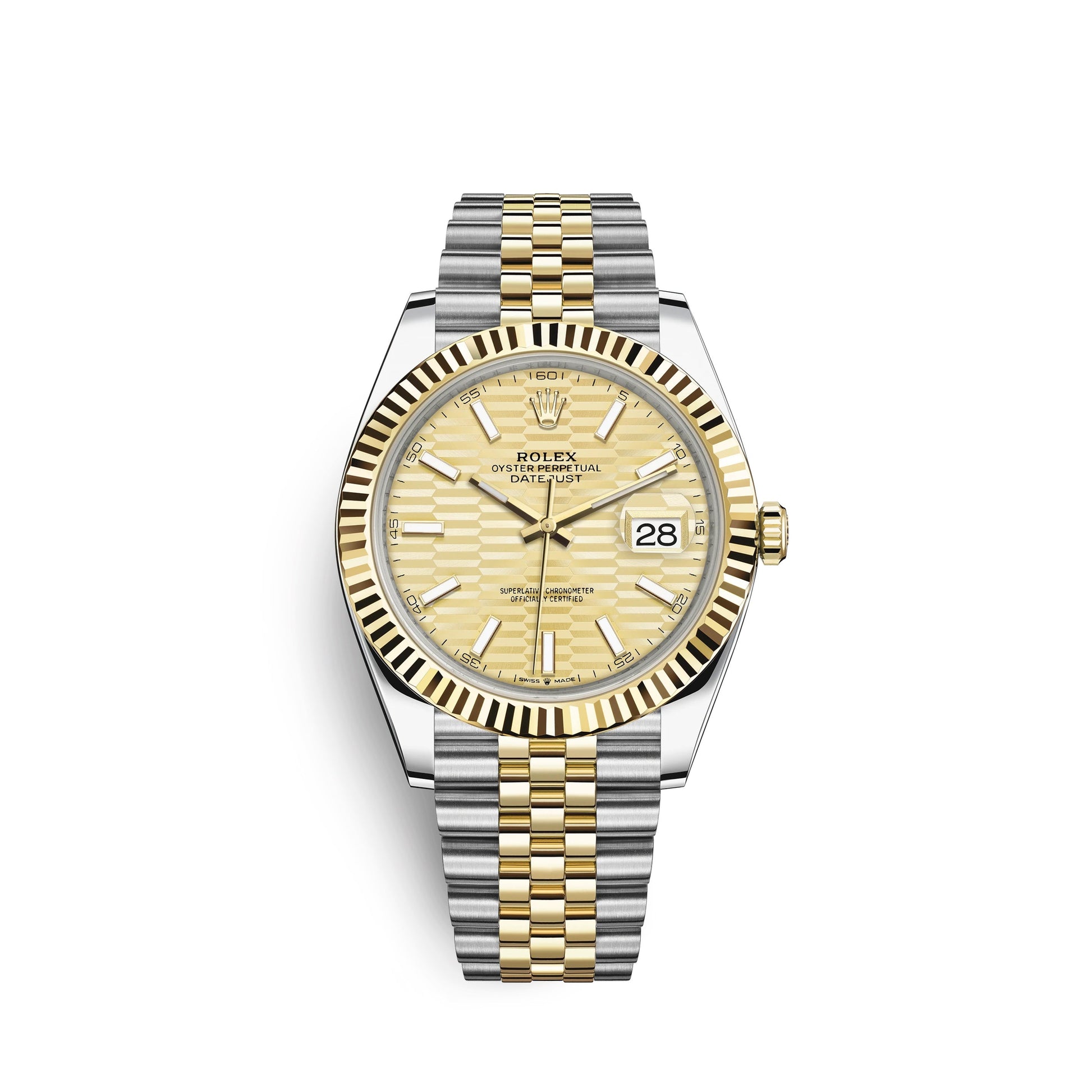 wrist watch Datejust 41mm, Oystersteel and 18k Yellow Gold, Ref# 126333-0022 watch