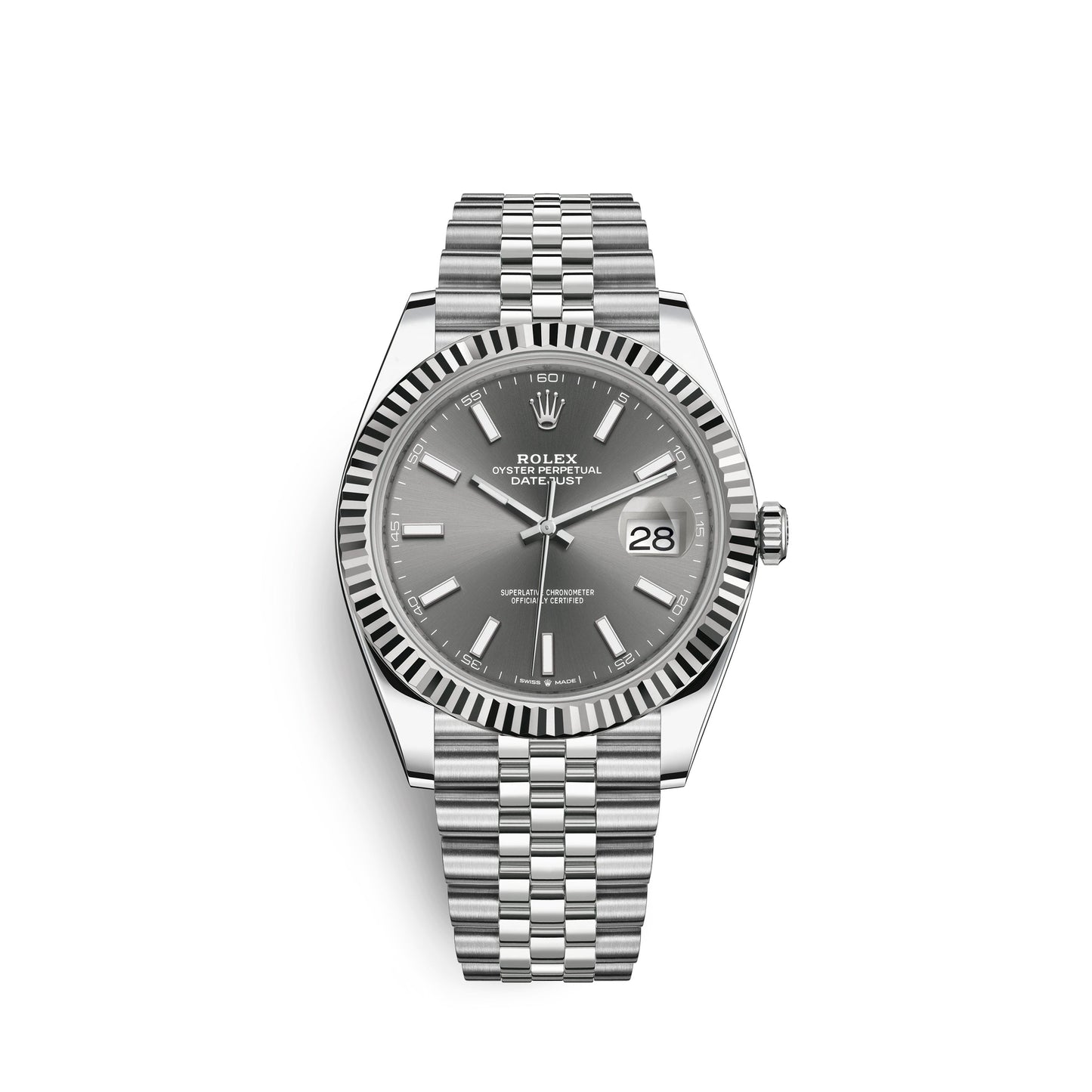 wrist watch Datejust 41, Stainless Steel and 18k White Gold, 41mm, Ref# 126334-0014 watch