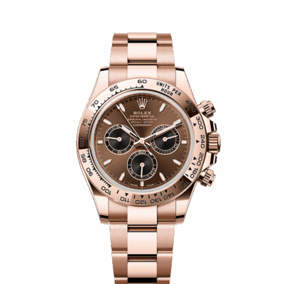 Unworn 2025, wrist watch Cosmograph Daytona 40mm, 18k Everose Gold, Ref# 126505-0005, box & papers watch