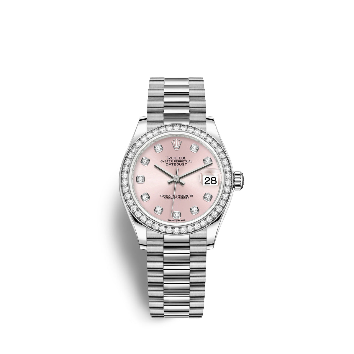 wrist watch Datejust 31, 18kt White Gold, Ref# 278289RBR-0022 watch