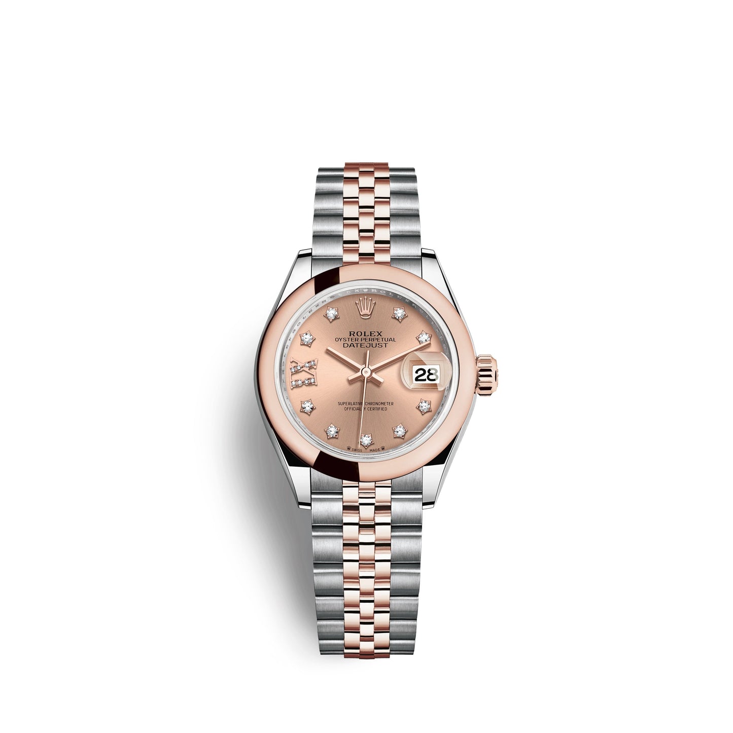 wrist watch Lady-Datejust 28, Oystersteel and 18k Everose Gold, Ref# 279161-0027 watch
