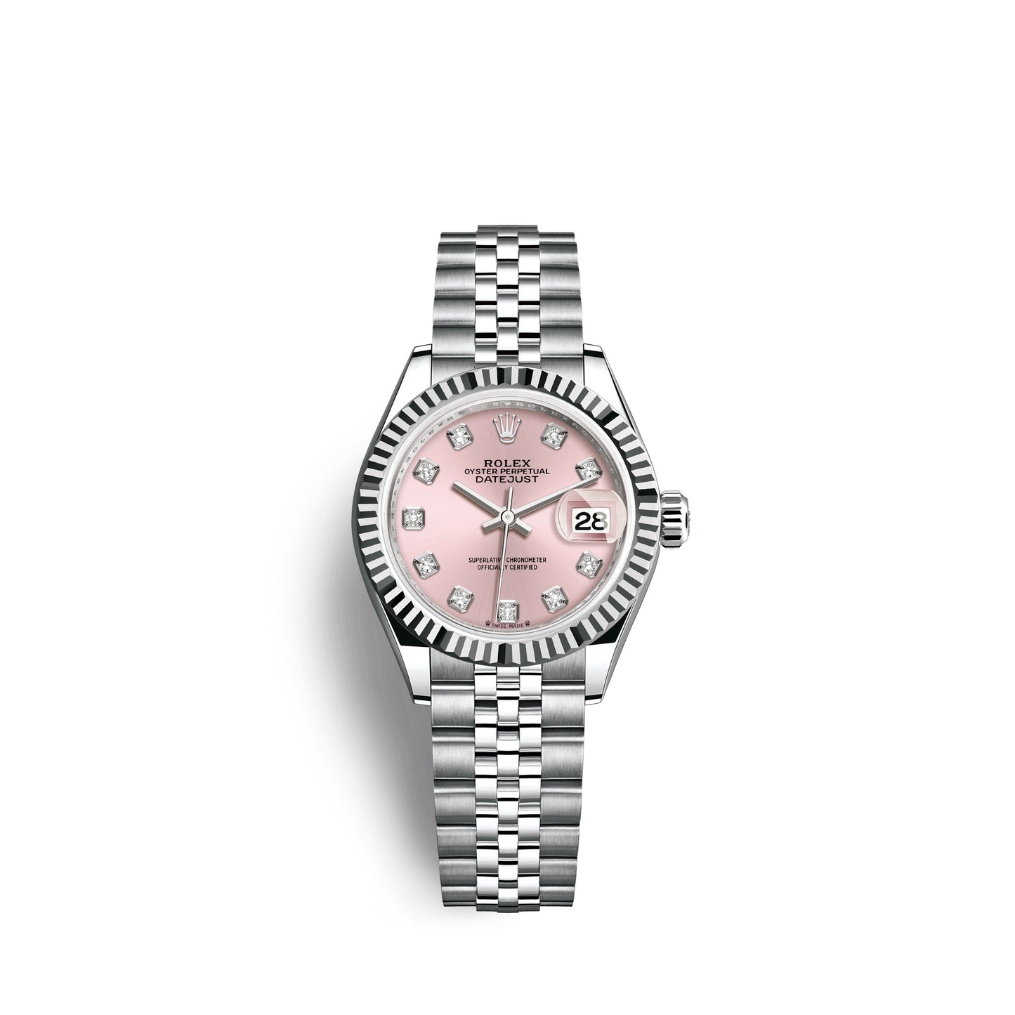 wrist watch Lady-Datejust 28, Oystersteel and 18k White Gold, Ref# 279174-0003 watch