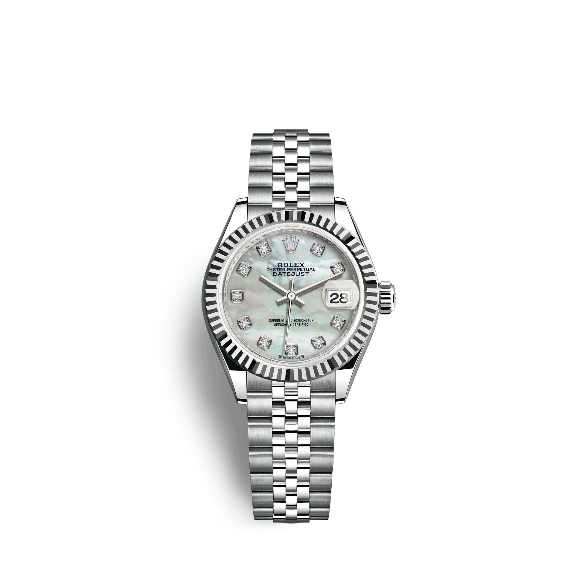 wrist watch Lady-Datejust 28, Oystersteel and 18k White Gold, Ref# 279174-0009 watch
