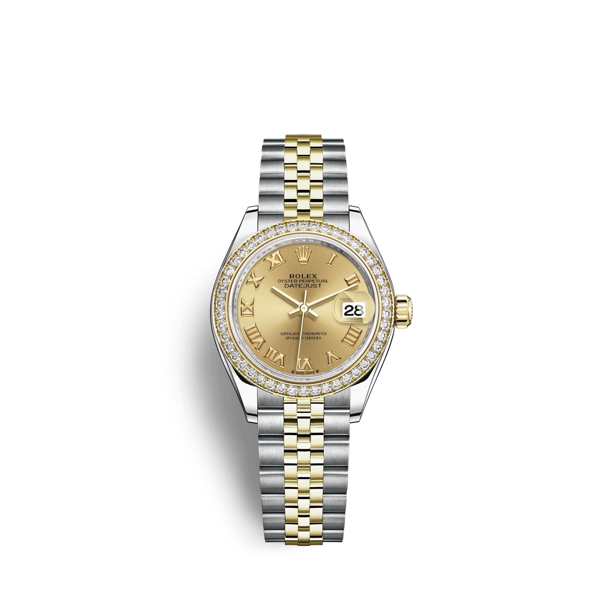 wrist watch Lady-Datejust 28, Oystersteel and 18k Yellow Gold, Ref# 279383RBR-0009 watch