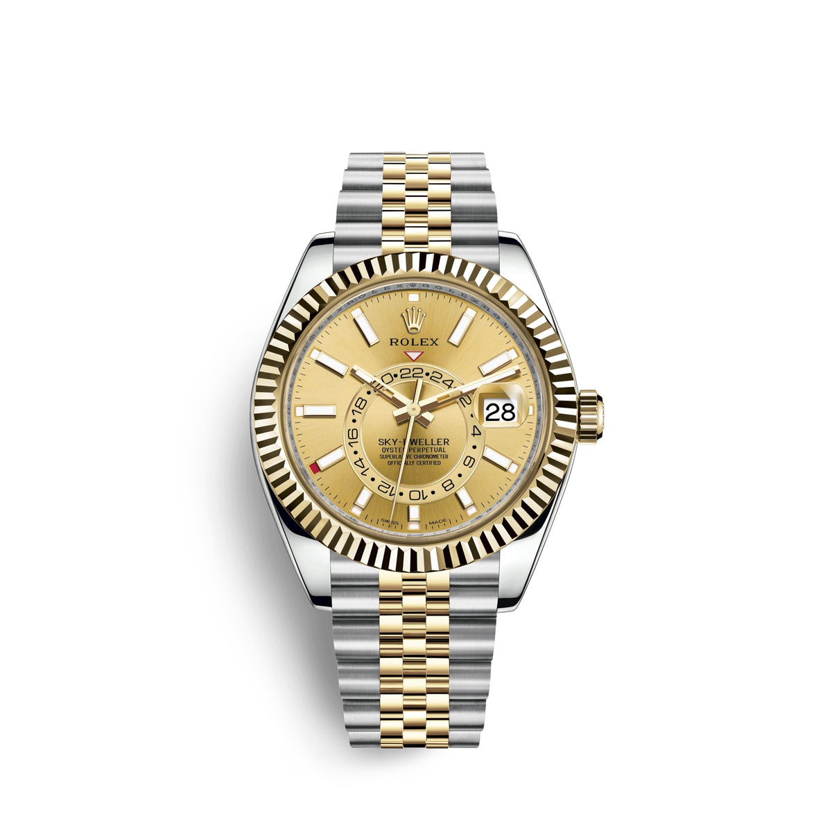 wrist watch Sky-Dweller 42mm, Oystersteel and 18k Yellow Gold, Ref# 326933-0004 watch