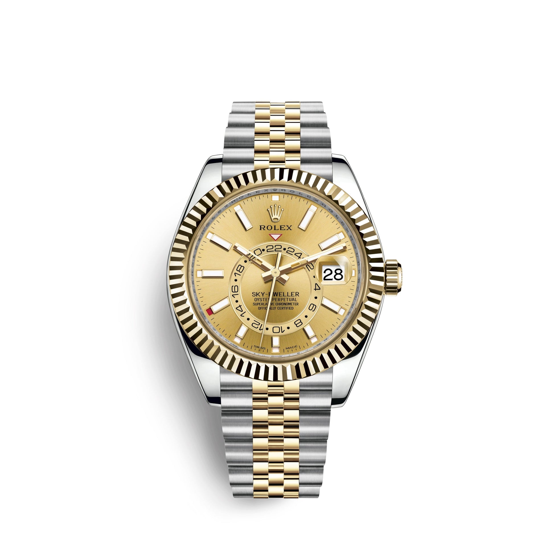 wrist watch Sky-Dweller 42mm, Oystersteel and 18k Yellow Gold, Ref# 326933-0004 watch
