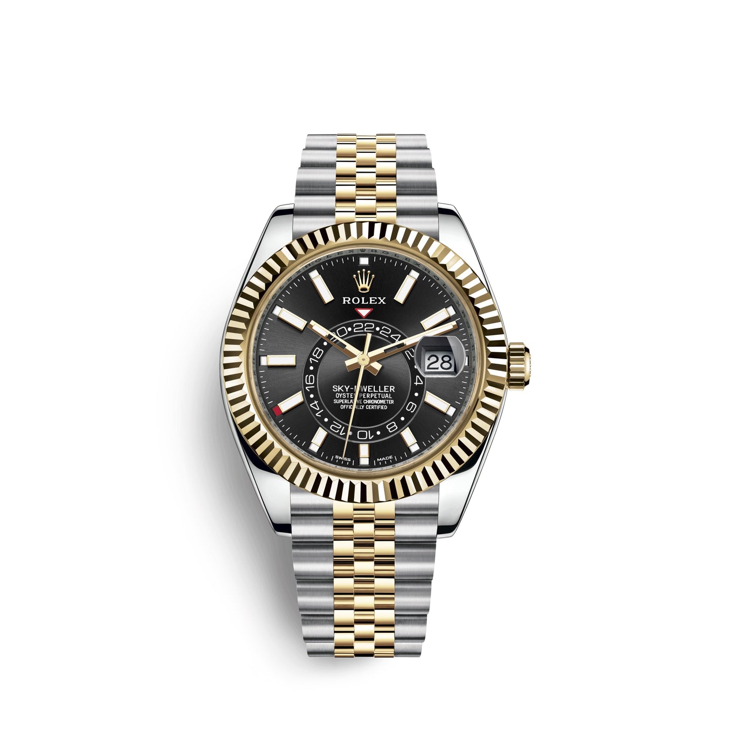 wrist watch Sky-Dweller 42mm, Oystersteel and 18k Yellow Gold, Ref# 326933-0005 watch