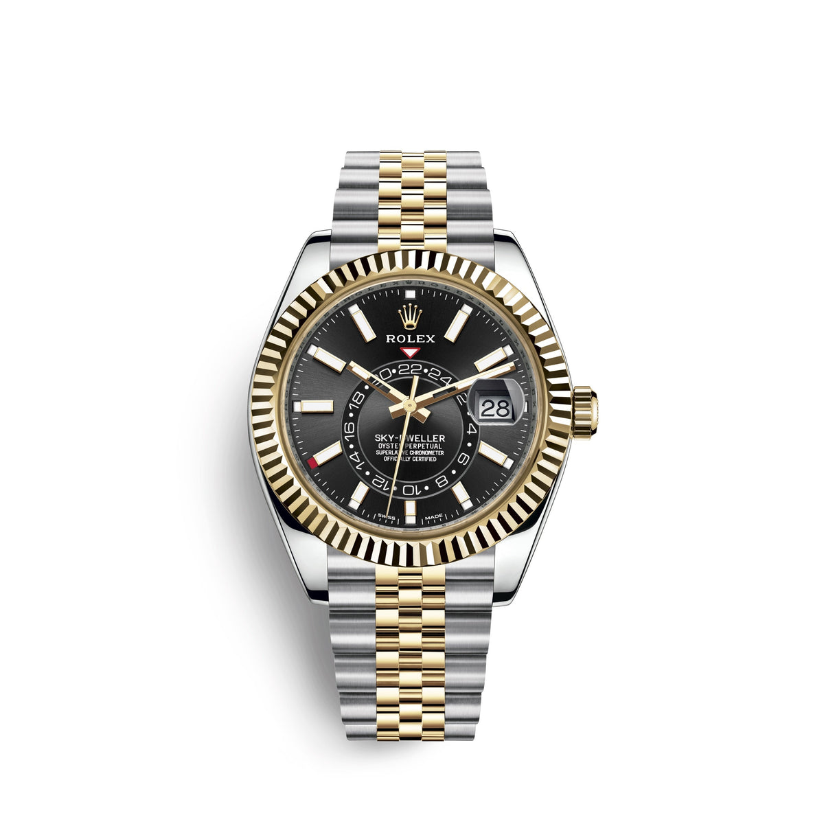wrist watch Sky-Dweller 42mm, Oystersteel and 18k Yellow Gold, Ref# 326933-0005 watch