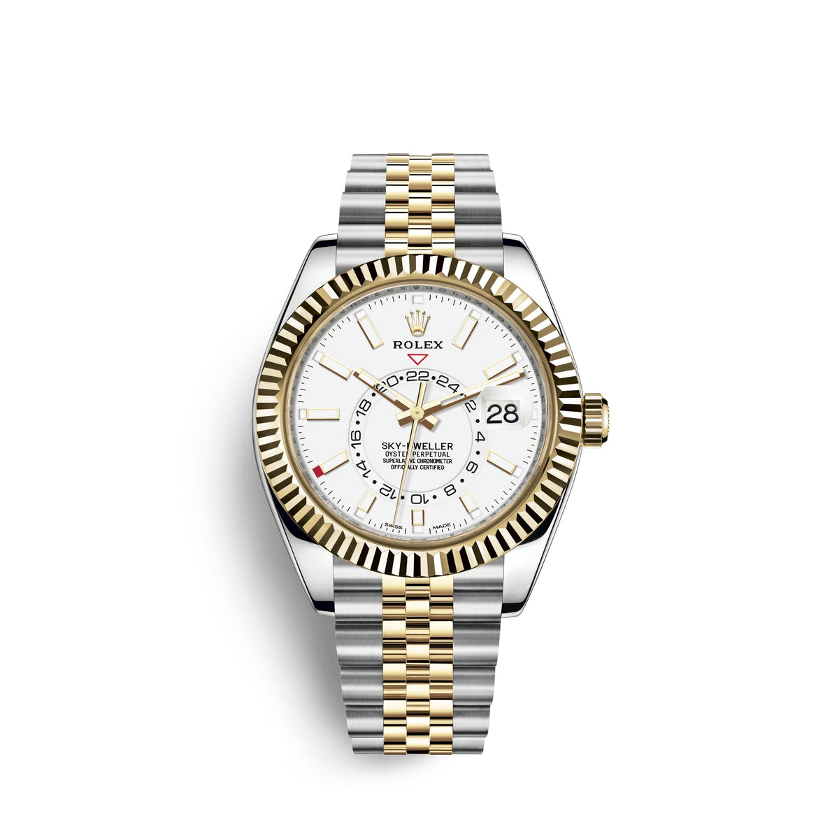wrist watch Sky-Dweller 42mm, Oystersteel and 18k Yellow Gold, Ref# 326933-0010 watch