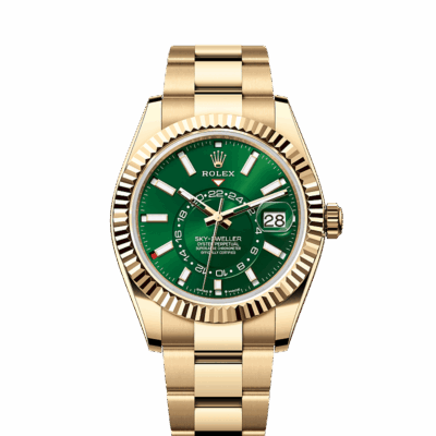 Unworn 2025, wrist watch Sky-Dweller, 42mm, 18k Yellow Gold, Ref# 336938-0007, box & papers watch