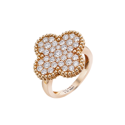 18K Celestial Magic Alhambra Diamond Ring