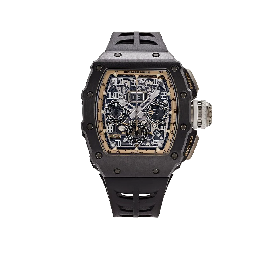 Black Ceramic Skeleton Watch – 50 mm product image