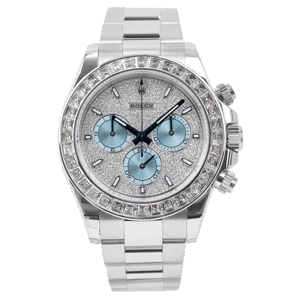wrist watch Oyster Perpetual Cosmograph Daytona Platinum Diamond Bezel Diamond Paved Dial watch