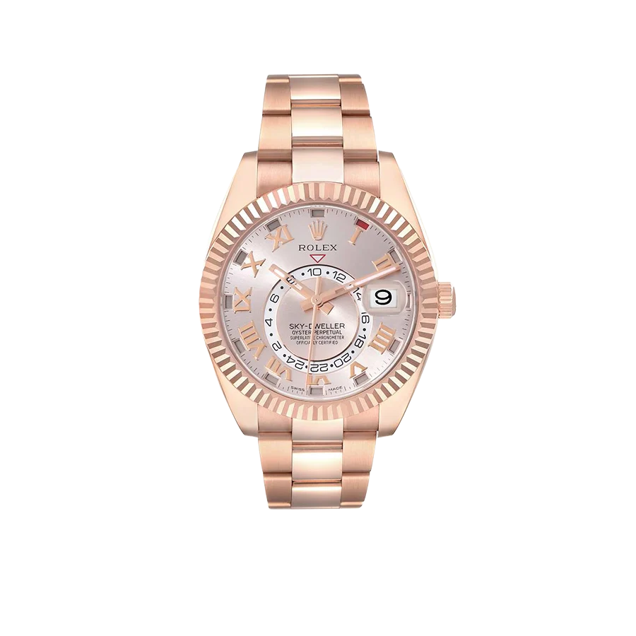 wrist watch Sky-Dweller 42mm Rose Gold Sundust Dial Mens Watch 326935 watch
