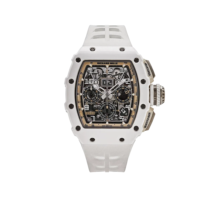 White Ceramic Skeleton Watch – 50 mm product image