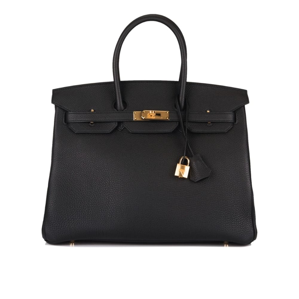 Birkin 35 Togo Leather Gold-tone Hardware Handbag Black 35Cm Birkin Bag