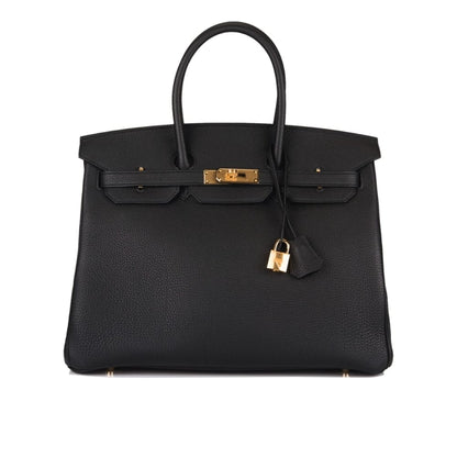 Birkin 35 Togo Leather Gold-tone Hardware Handbag Black 35Cm Birkin Bag