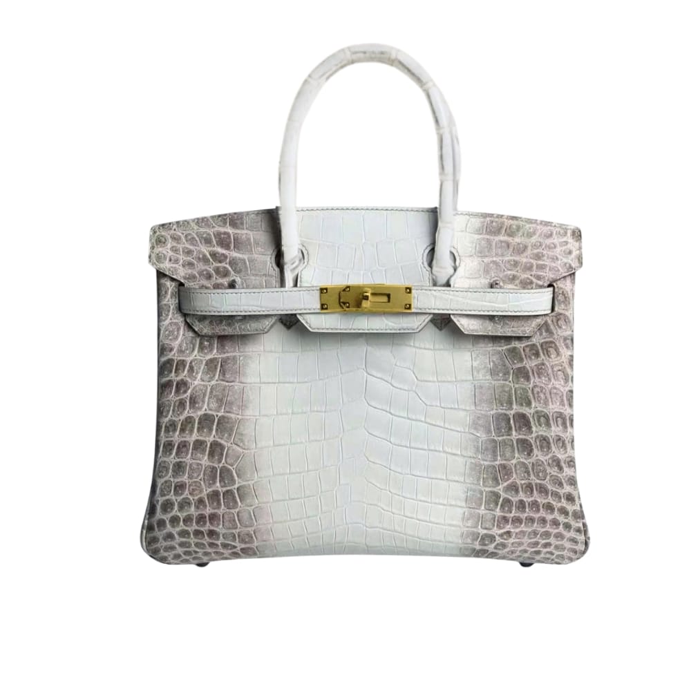 Birkin 30 Niloticus Himalaya Gold Hardware Handbag Blanc 30Cm Birkin Bag
