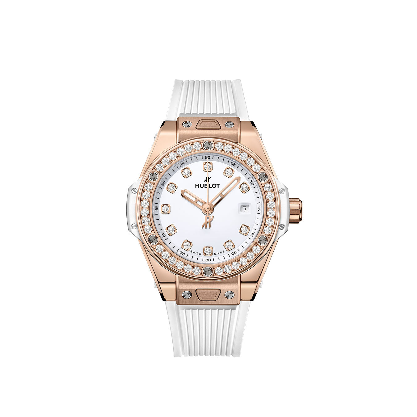 Luxury Watch Big Bang ONE CLICK KING GOLD WHITE DIAMONDS watch