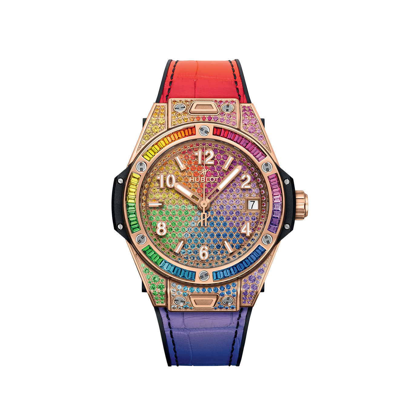 Luxury Watch Big Bang ONE CLICK RAINBOW KING GOLD watch